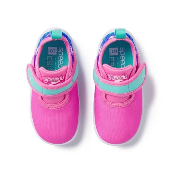 Speedo Toddler (9-10) Printed Shore Explore Mermaid Scale Aqua Sock Water Shoe - Picture 3 of 13